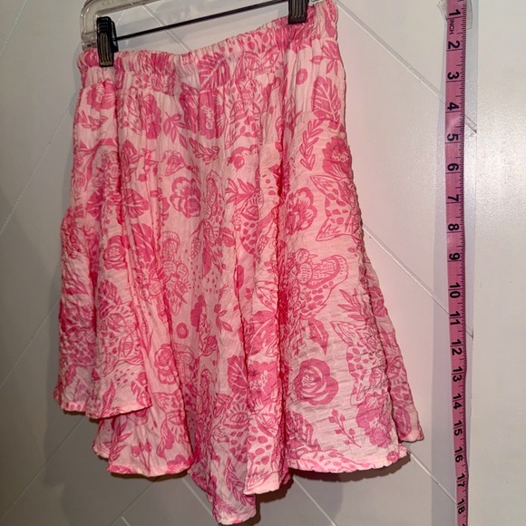 Pristine Sold Out Sincerely Ours Aria Pink Floral Skirt — Medium - Picture 4 of 11